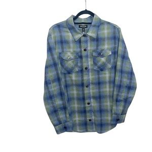 True Religion Women's Brushed Flannel Long Sleeve Plaid Shirt Sz S/P NWT